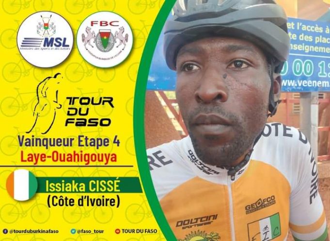 33e Tour du Faso: l’Ivoirien Issaka Cissé remporte la 4e étape