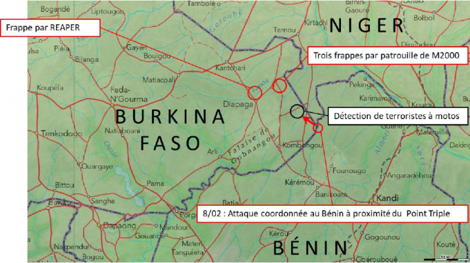 Barkhane: 40 terroristes neutralisés à la frontière Burkina-Bénin