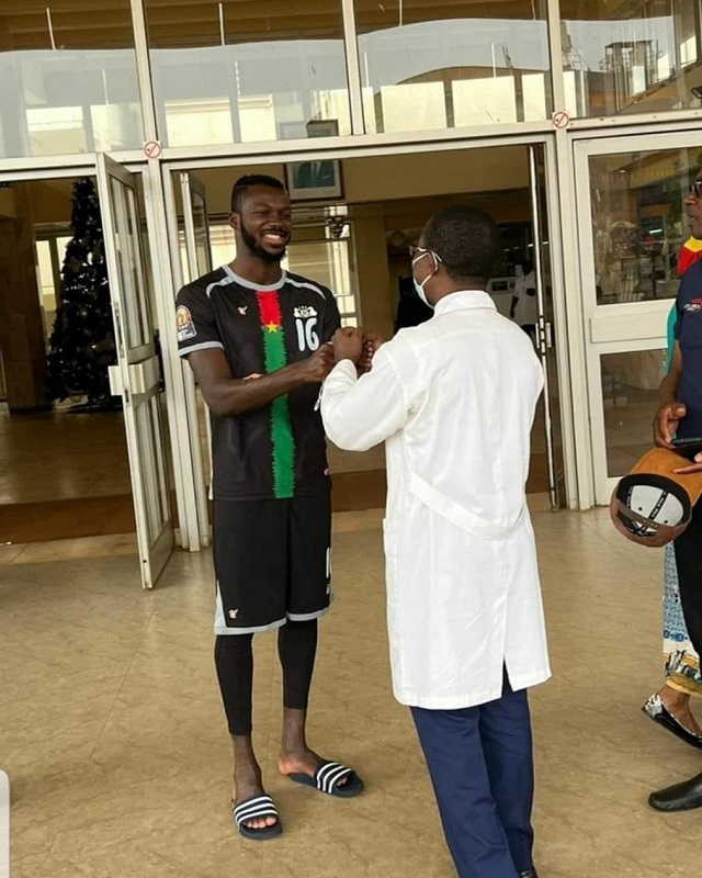 Hervé Koffi à sa sortie d'hôpital