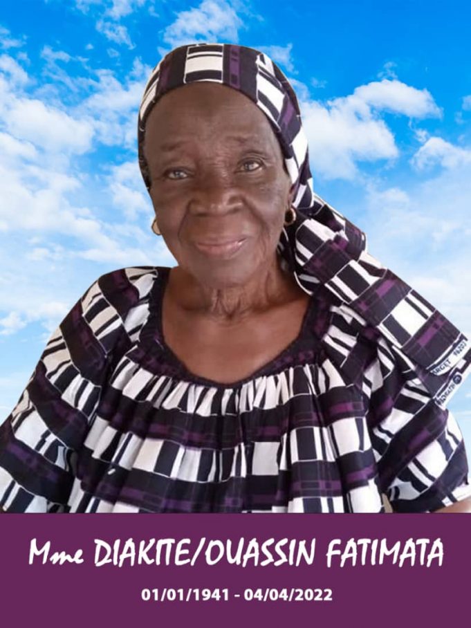 Programme des obsèques de mme Diakité née Ouassin Fatimata