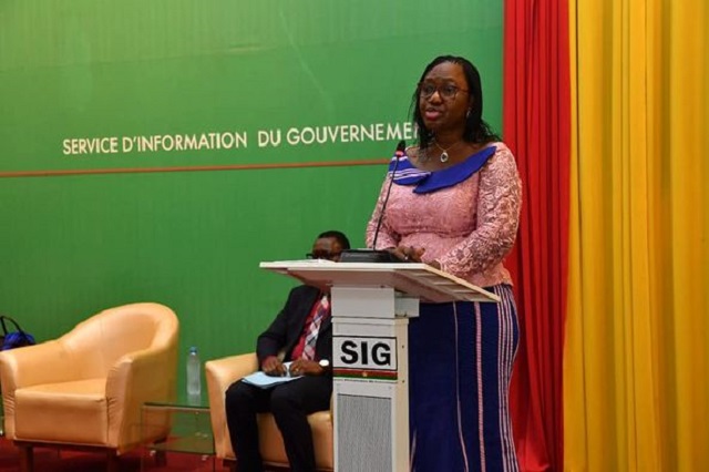 La ministre des Affaires étrangères, Olivia Rouamba
