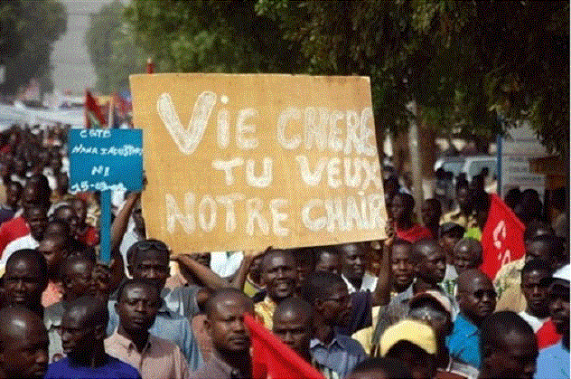 Manifestation contre la faim à Ouagadougou