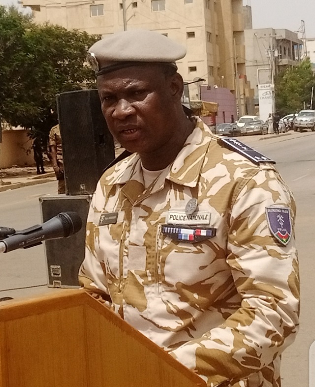 Le nouveau DG de la Police nationale, le Contrôleur général de Police Roger Ouédraogo