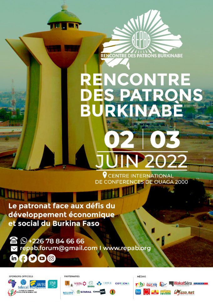 Burkina: rencontre des patrons du 2 au 3 juin 2022