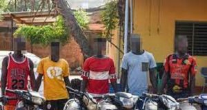 Ouagadougou: cinq malfrats dont quatre récidivistes mis aux arrêts par la Police nationale