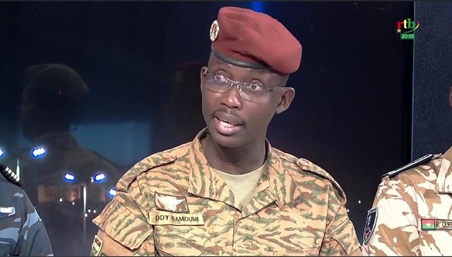 Le lieutenant-colonel Didier Yves Bamouni