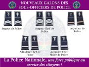 Police nationale: officialisation des nouveaux galons