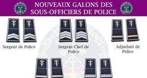 Police nationale: officialisation des nouveaux galons