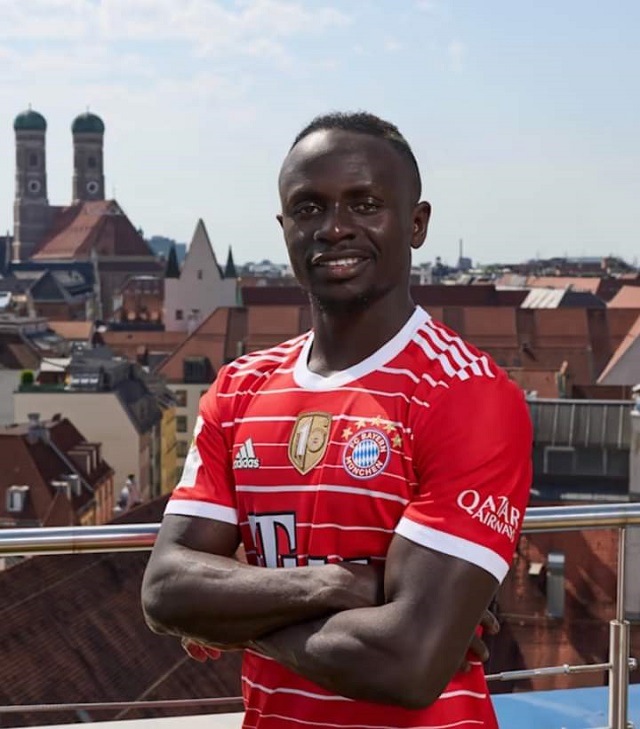 Sadio Mané sous ses nouvelles couleurs au Bayern Munich