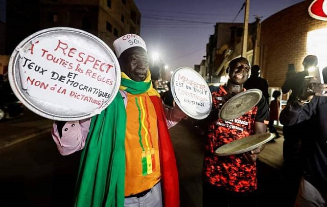 manif au Sénégal