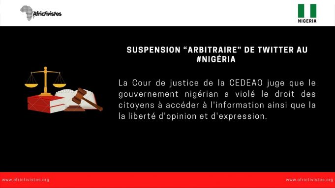 Nigéria/Suspension de Twitter: AfricTivistes salue le verdict de la Cour de la CEDEAO