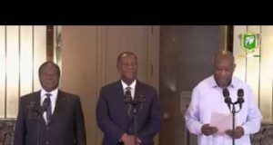 VIDEO-Côte d’Ivoire: une rencontre des chefs d’Etat ivoirien pour « décrisper le climat socio-politique national »