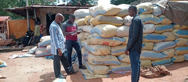 Plus de 56 tonnes de vivres saisies pour exportation frauduleuse