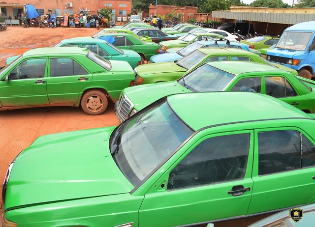 Taxis mis en fourrière à Ouagadougou