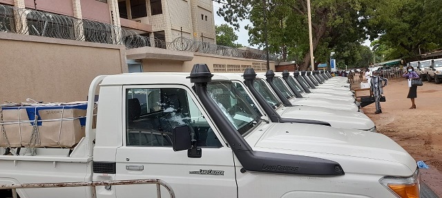 Les 20 Pick-up pour renforcer les capacités opérationnelles de la Gendarmerie et de la Police nationales