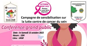 Lutte contre le cancer du sein: la conférence de Lions club Ouaga Karité renvoyée à une date ultérieure
