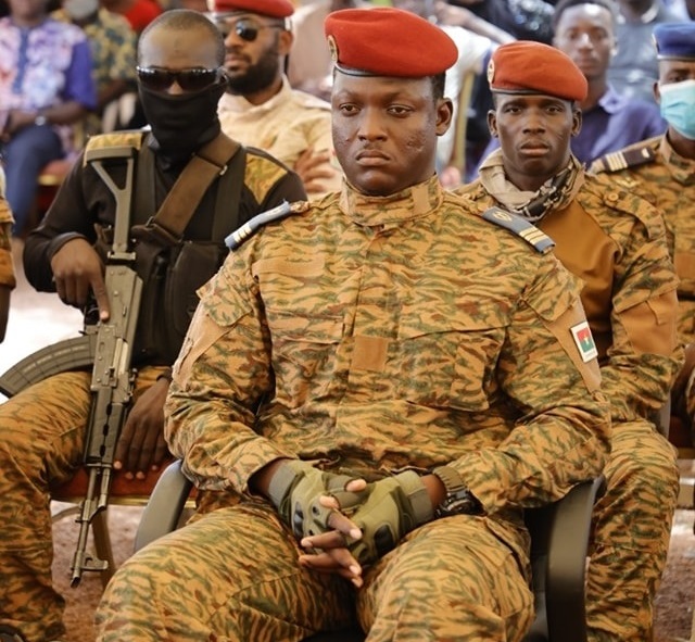 Le président de la Transition burkinabè, le capitaine Ibrahim Traoré
