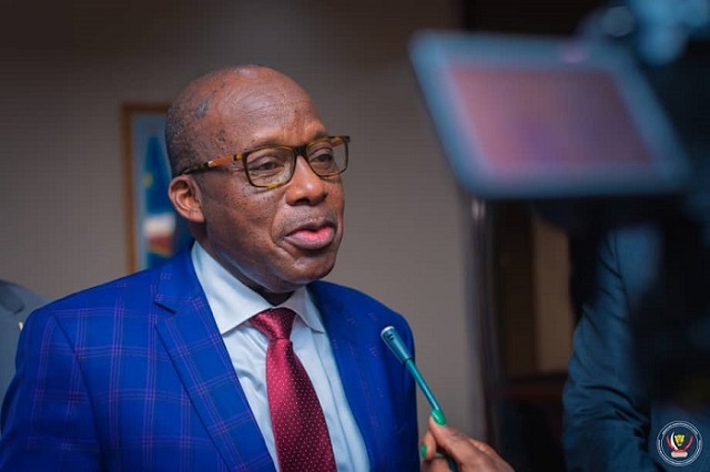Le vice-Premier ministre et chef de la diplomatie congolaise, Christophe Lutundula Apala