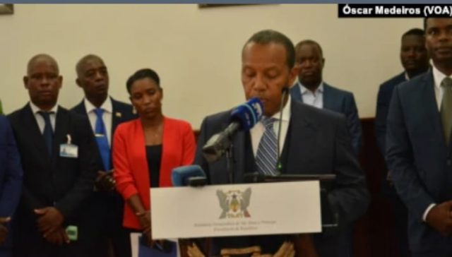 Patrice Trovoda, Premier ministre de SãoTomé e Príncipe, le 11 novembre 2022
