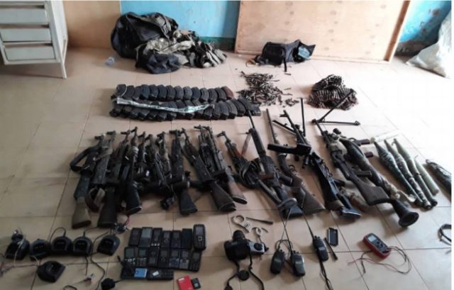 Armes recupérées