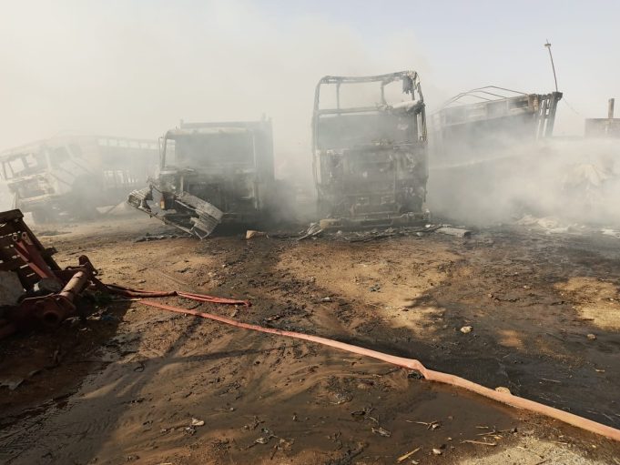 Ouagadougou: des véhicules d’un garage partis en fumée
