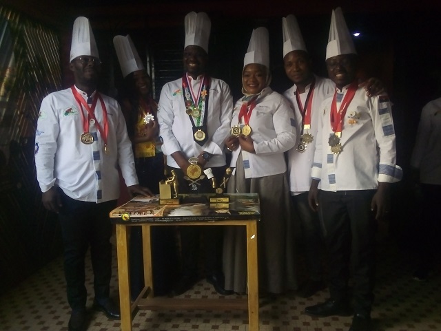 Les lauréats de l'ACC-BF à la Coupe du Monde des Arts Culinaires et de la Pâtisserie, à Hammamet en Tunisie