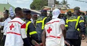 Guinée: une tribune s’effondre de moitié en présence du colonel-président, Mamadi Doumbouya