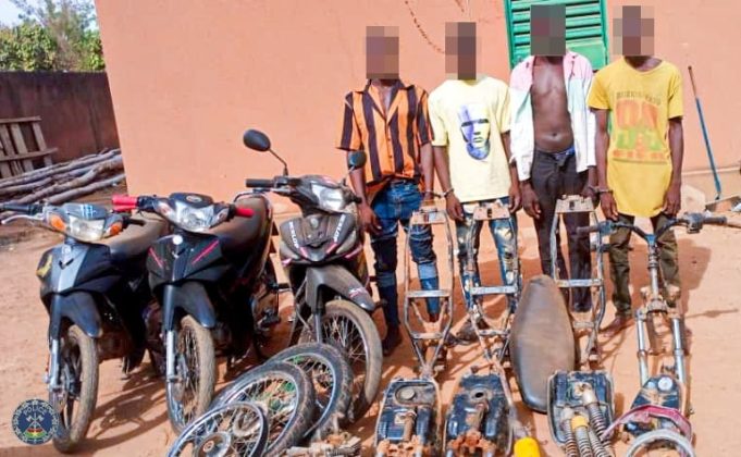 Ouagadougou: un réseau de quatre bandits démantelé