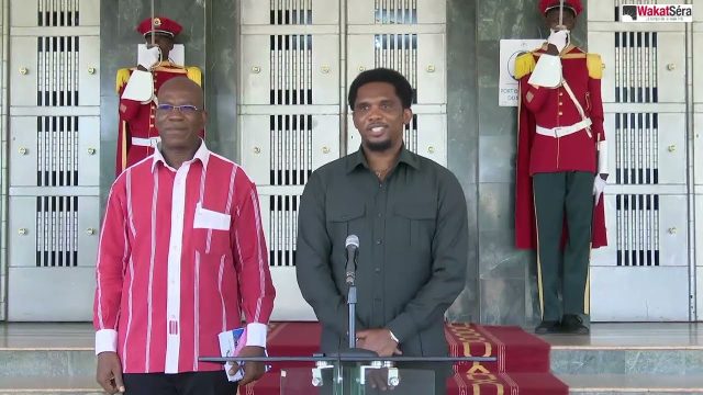 Promotion du football: ce que le capitaine Traoré et Eto’o se sont dits