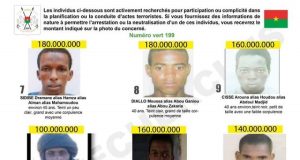 Burkina: les têtes de 20 terroristes mises à prix