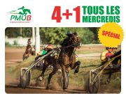 PMU’B: à partir du mois d’Août 2023, les prises de paris se feront désormais sur un «4+1» tous les mercredis