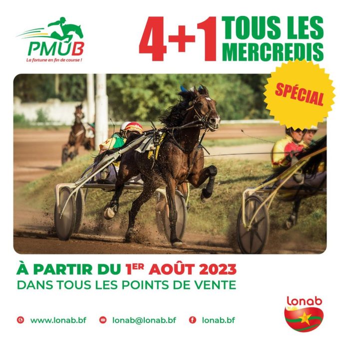 PMU’B: à partir du mois d’Août 2023, les prises de paris se feront désormais sur un «4+1» tous les mercredis