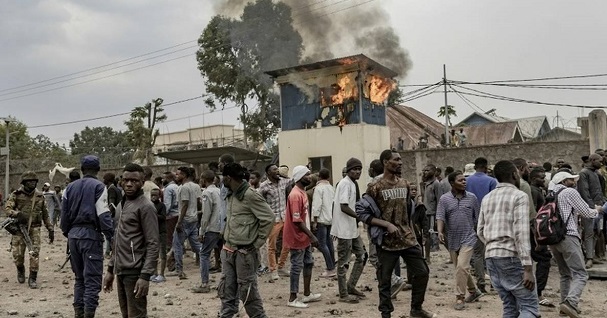 Manifestation anti-ONU à Goma au Nord-Kivu (RDC)
