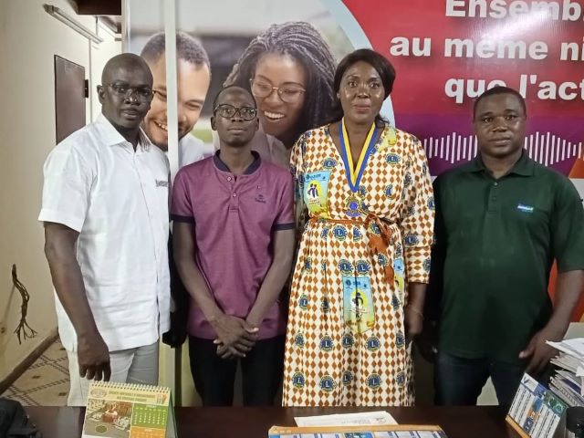 La délégation du Lions club Ouagadougou Oasis venue à Wakat Séra