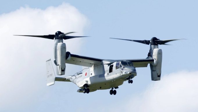 Japon: un aéronef militaire américain se crashe en mer avec six personnes à bord