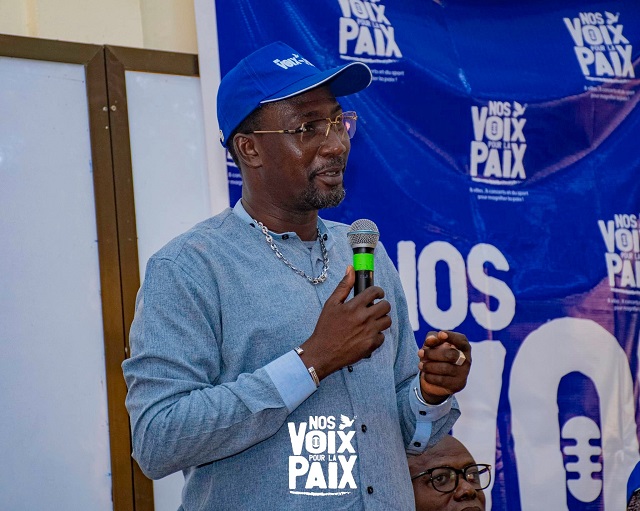 Alif Naaba, promoteur de la caravane Nos voix pour la paix