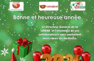 Le Directeur général de la LONAB et l’ensemble du personnel vous souhaitent une bonne et heureuse année 2024.