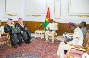 Burkina: l’ambassadeur d’Arabie Saoudite échange avec le Chef de l’Etat sur des sujets d’intérêts communs
