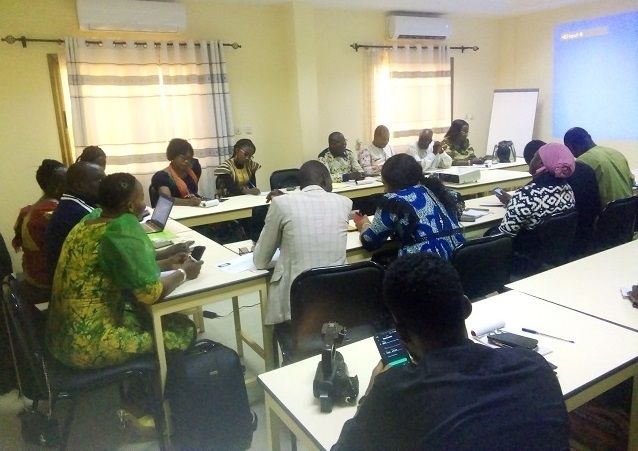 Des journalistes participants au café de presse