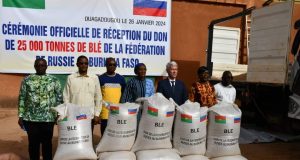 La Fédération de Russie fait un de 25 000 tonnes de blé au peuple burkinabè