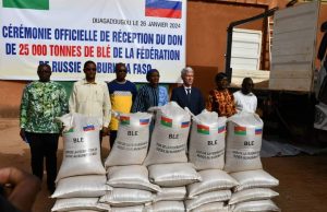 La Fédération de Russie fait un de 25 000 tonnes de blé au peuple burkinabè