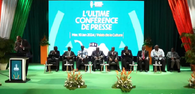 Les membres du COCAN pour la 34e édition de la messe du football africain