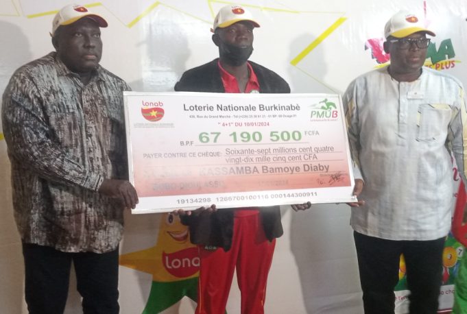 LONAB: le premier multimillionnaire de 2024 avec 67 190 500 FCFA est à Bobo-Dioulasso