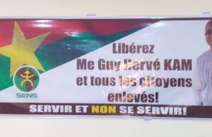 Burkina: le Mouvement SENS réclame la «libération» de Me Guy Hervé Kam