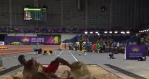 Athletisme: Hugues Fabrice Zango décroche l’or au championnat du monde en salle