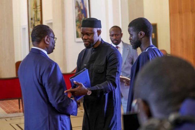 Sénégal: Macky Sall, Diomaye Faye et Ousmane Sonko au palais présidentiel