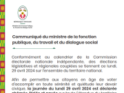 Législatives et Régionales: ce lundi est «chômée, fériée et payée» au Togo