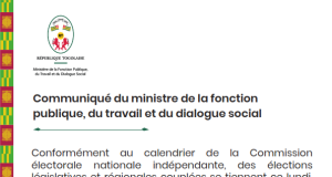 Législatives et Régionales: ce lundi est «chômée, fériée et payée» au Togo
