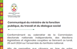 Législatives et Régionales: ce lundi est «chômée, fériée et payée» au Togo