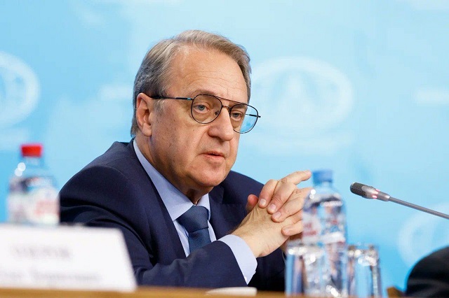 L’envoyé spécial du président russe pour le Moyen-Orient et l’Afrique, le vice-ministre des affaires étrangères Mikhaïl Bogdanov
